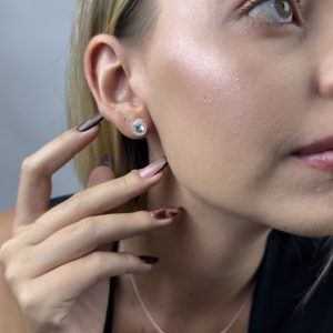 Brinco Tambor Cravejado Zircônias