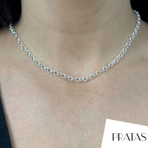 Colar Elo Portugues 5MM 40Cm