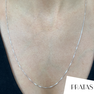 Colar Prata 925 Veneziana 70 CM 1MM