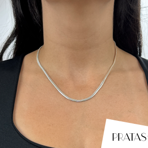 Colar Lacraia 4Mm 45Cm